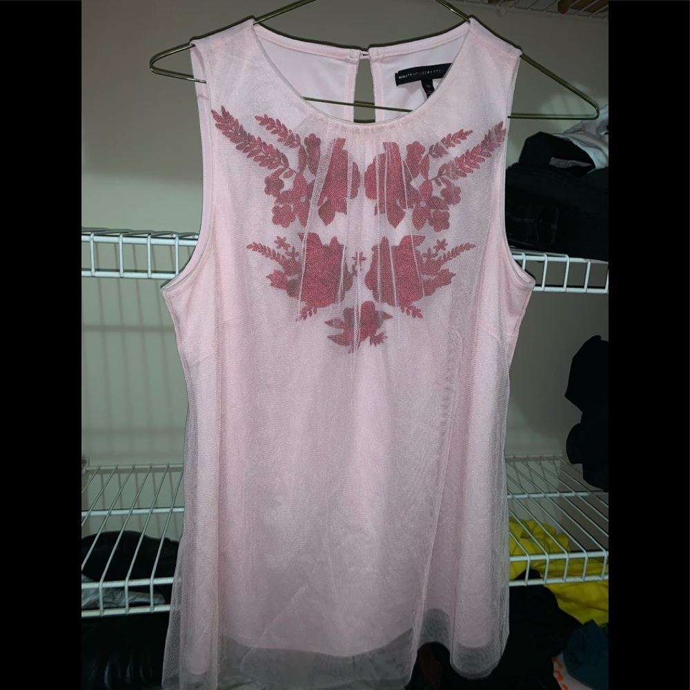 Pink tool floral blouse